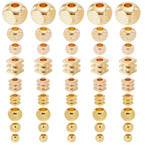 GOMAKERER Ca. 160 Stück Messing Würfel Abstandsperlen 3/4/6mm Langlebige Plattierte Kreuzförmige Hohlperlen Glatte Eckenlose Perlen Quadratische Perlen Für Herstellung Armbändern Halsketten Schmuck GOMAKERER Ca. 160 Stück Messing Würfel Abstandsperlen 3/4/6mm Langlebige Plattierte Kreuzförmige Hohlperlen Glatte Eckenlose Perlen Quadratische Perlen Für Herstellung Armbändern Halsketten Schmuck von GOMAKERER