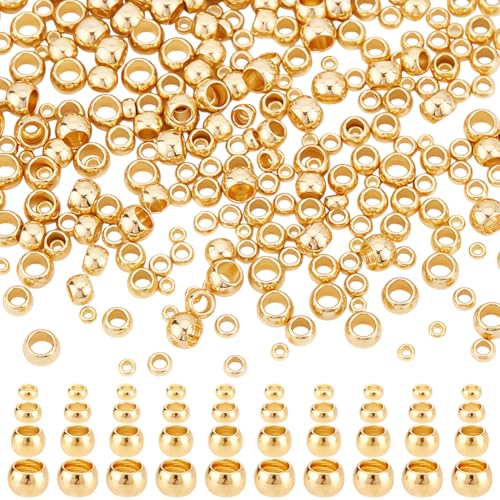 GOMAKERER Ca. 320 Stück Echte 24K Vergoldete Runde Perlen 1.5/2/2.5/3mm 304 Edelstahl Abstandshalter Glatte Perlen Kugelperlen Rondelle Abstandshalter Lose Perlen Für Armbänder Halsketten Schmuck GOMAKERER Ca. 320 Stück Echte 24K Vergoldete Runde Perlen 1.5/2/2.5/3mm 304 Edelstahl Abstandshalter Glatte Perlen Kugelperlen Rondelle Abstandshalter Lose Perlen Für Armbänder Halsketten Schmuck von GOMAKERER