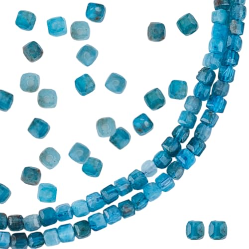 GOMAKERER Über 128 Stück Würfelsteinperlen 2mm Natürliche Facettierte Apatitperlen Quadratische Edelsteinperlen Lose Kristallsteinperlen Zur Schmuckherstellung Bohrung: 0.6mm GOMAKERER Über 128 Stück Würfelsteinperlen 2mm Natürliche Facettierte Apatitperlen Quadratische Edelsteinperlen Lose Kristallsteinperlen Zur Schmuckherstellung Bohrung: 0.6mm von GOMAKERER