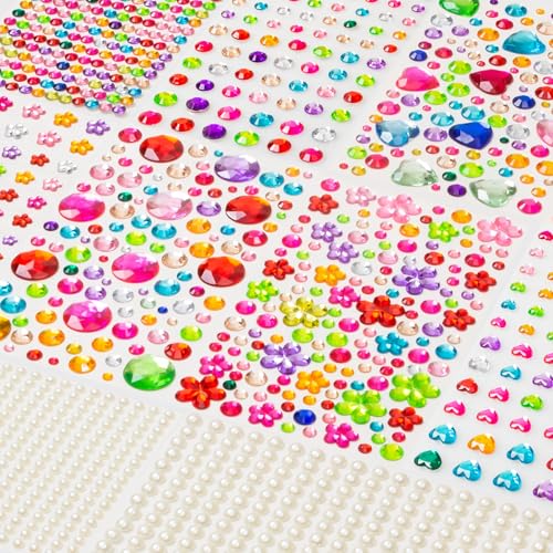 GOMANCHE Glitzersteine Selbstklebend, 1868 Stück Strasssteine Selbstklebend Acryl für Bastelarbeiten, Glitzernde Edelstein Aufkleber Dekorative Diamanten für Makeup & DIY, Mehrfarbig, Formen, Größ GOMANCHE Glitzersteine Selbstklebend, 1868 Stück Strasssteine Selbstklebend Acryl für Bastelarbeiten, Glitzernde Edelstein Aufkleber Dekorative Diamanten für Makeup & DIY, Mehrfarbig, Formen, Größ von GOMANCHE