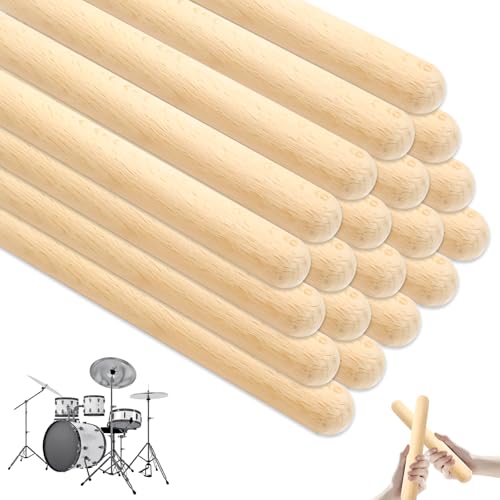 20 Stücke 20cm Klanghölzer, Klangstäbe Holz Rhythmus Sticks, Klangholz Instrument Rhythmusstöcke Set, Klangstäbe Aus Holz Für Schulen, Bands, Professionals or Beginners of All Styles, Unpainted 20 Stücke 20cm Klanghölzer, Klangstäbe Holz Rhythmus Sticks, Klangholz Instrument Rhythmusstöcke Set, Klangstäbe Aus Holz Für Schulen, Bands, Professionals or Beginners of All Styles, Unpainted von GOMETY