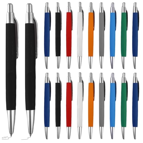 50 Stück Ergonomische Kugelschreiber, Kugelschreiber Set Rutschfester Griffzone Einfaches Schreiben Kulli für Büro und Haushalt Kulis Blauschreibender Mehrfarbig Gehäuse Zufällige Farbe (Schwarz) 50 Stück Ergonomische Kugelschreiber, Kugelschreiber Set Rutschfester Griffzone Einfaches Schreiben Kulli für Büro und Haushalt Kulis Blauschreibender Mehrfarbig Gehäuse Zufällige Farbe (Schwarz) von GOMETY