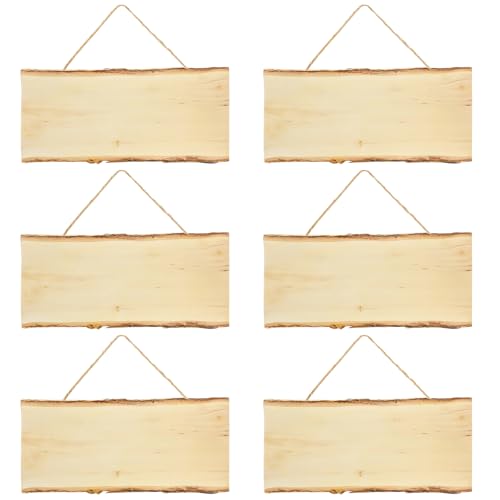 6 Stück Unfertiges Blanko Holzschilder, Schlichte Holz-Türschilder, Holzschild zum Aufhängen Unfertiges, Holz-Diy-Bastelprojekt, Bauernhaus-Wandkunst Zum Malen, Schreiben, DIY, Basteln 6 Stück Unfertiges Blanko Holzschilder, Schlichte Holz-Türschilder, Holzschild zum Aufhängen Unfertiges, Holz-Diy-Bastelprojekt, Bauernhaus-Wandkunst Zum Malen, Schreiben, DIY, Basteln von GOMETY
