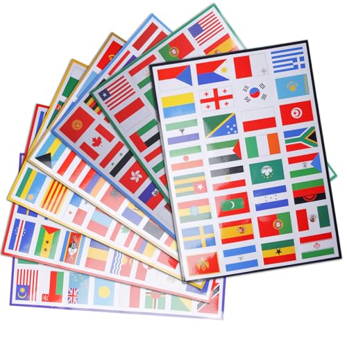 7 Kleine Länderflaggen Aufkleber, 224 verschiedenen Länderflaggen, Länder Flaggen Aufkleber Set, UV beständig, Aufklebern Flaggen Der Welt Pvc-Aufkleber, Länderfahnen für Modellbau Koffer Dekoration 7 Kleine Länderflaggen Aufkleber, 224 verschiedenen Länderflaggen, Länder Flaggen Aufkleber Set, UV beständig, Aufklebern Flaggen Der Welt Pvc-Aufkleber, Länderfahnen für Modellbau Koffer Dekoration von GOMETY