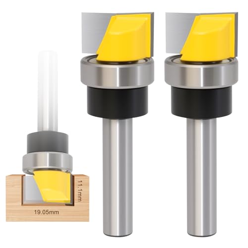 GOMETY 2 PCS 8mm Schaft Bündigfräser, Hartmetall Spitze Professionelle Holzbearbeitung Cutter Werkzeuge mit Kugellager für Holzbearbeitung Fräser Werkzeug Set GOMETY 2 PCS 8mm Schaft Bündigfräser, Hartmetall Spitze Professionelle Holzbearbeitung Cutter Werkzeuge mit Kugellager für Holzbearbeitung Fräser Werkzeug Set von GOMETY
