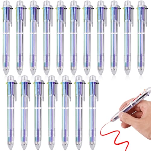 GOMETY 24er Mehrfarbiger Kugelschreiber, 6 in 1 Multicolor Stifte, 0,5mm für Büro, Schule, Kunst, Geschenk von GOMETY