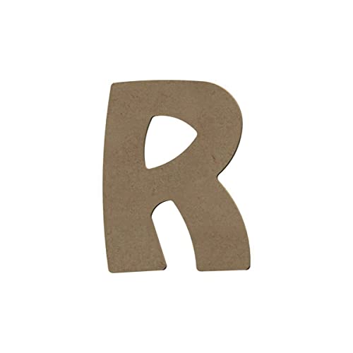 Buchstabe R, 8 cm x 6 mm, GOMILLE ECO, MDF von GOMILLE