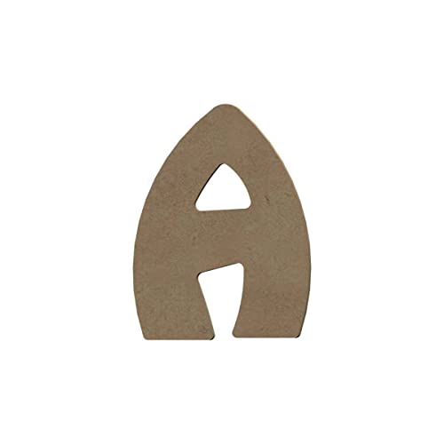 GOMILLE Holzfaserplatte aus MDF-Holz, Buchstabe A to decorate, 8 cm von GOMILLE