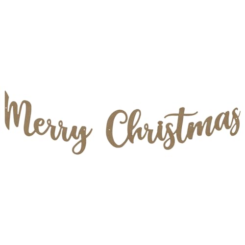 Girlande Merry Chrismas + Cor, 6 mm, 180 x 16 cm, PEFC-zertifiziert, 100% von GOMILLE
