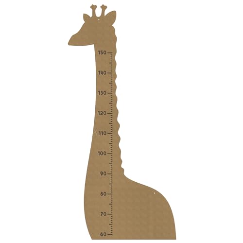 Gomille - Messlatte Giraffe – 54 x 117 cm – Form aus Holz zum Dekorieren – PEFC-zertifiziert 100% – 4201 von GOMILLE
