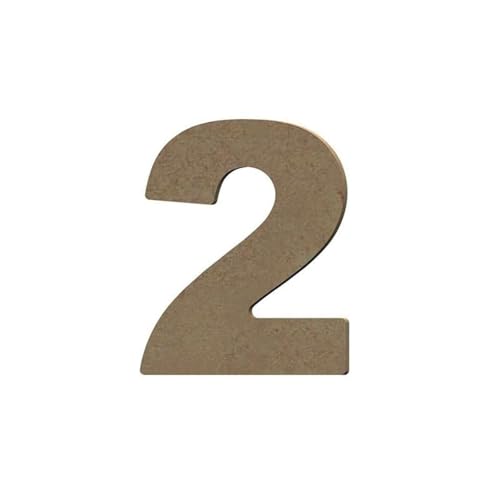 Nummer 2, 8 cm x 6 mm Gomille ECO MDF Nummer 2, 8 cm x 6 mm Gomille ECO MDF von GOMILLE