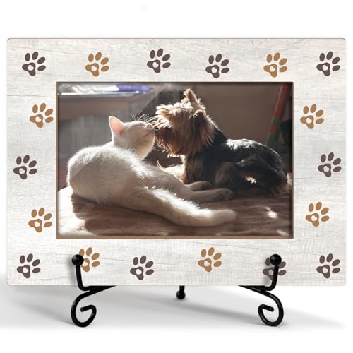 GOODBANER Bilderrahmen für Haustiere, Geschenk für Hunde und Katzen, Geschenk für Hunde, Katzen, Liebhaber, Andenken, Holz-Bilderrahmen, 10 x 15 cm GOODBANER Bilderrahmen für Haustiere, Geschenk für Hunde und Katzen, Geschenk für Hunde, Katzen, Liebhaber, Andenken, Holz-Bilderrahmen, 10 x 15 cm von GOODBANER