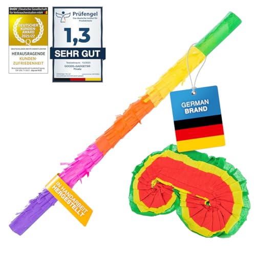 Pinata Party-Dekoration zum Befüllen mit Süßigkeiten für Kinder-Geburtstag Hochzeit Party (Augenmaske und Zauberstab) von GOODS+GADGETS