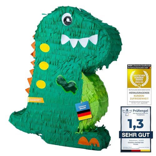 Pinata Party-Dekoration zum Befüllen mit Süßigkeiten für Kinder-Geburtstag Hochzeit Party (Dino) von GOODS+GADGETS