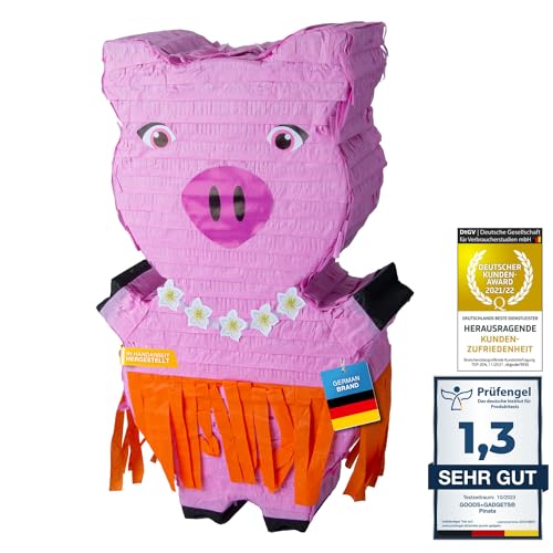 Pinata Party-Dekoration zum Befüllen mit Süßigkeiten für Kinder-Geburtstag Hochzeit Feier - (Schwein) von GOODS+GADGETS