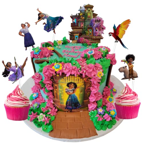 GOOGIT Kuchendekorationen und Cupcake-Topper für Geburtstagsfeiern Kinder Cartoons (6 Stück - En_canto) von GOOGIT