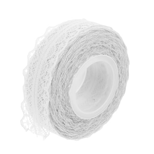 GOOHOCHY 1 Rolle Spitzenborte aus Lace für DIY Projekte Rolle Weiß für Hochzeiten und Dekorationen und Leichtes Material für Kreative Bastelideen von GOOHOCHY