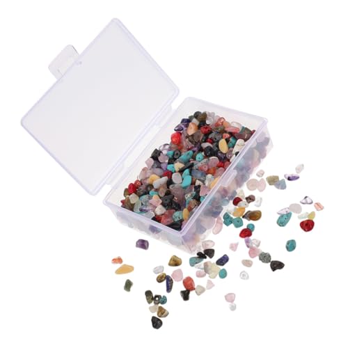 GOOHOCHY 1 Schachtel Diy Unregelmäßige Steinperlen Natürliche Chips für Schmuckherstellung Box für Armbänder und Kreative Projekte von GOOHOCHY