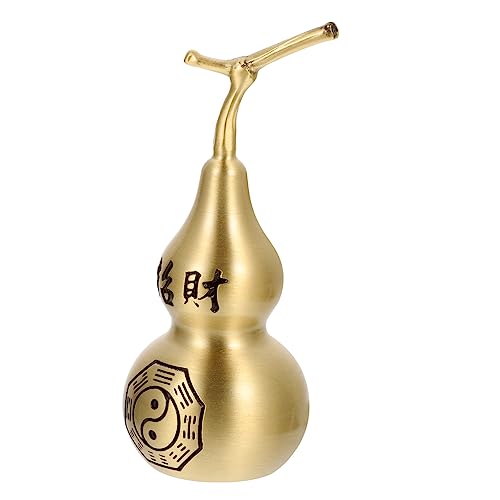 GOOHOCHY 1 Stück Kupfer-Kürbis-Ornamente Dekorationen Kürbisverzierung Kupferkürbis Dekoration Kupferkürbis Anhänger dekorative Kupferhandwerksverzierung Zuhause Kupferdekor schmückt Golden von GOOHOCHY