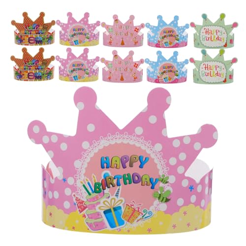 GOOHOCHY 100 Stück Teiliges Papier Kindergeburtstag Partyhut Geburtstagskopfschmuck für Mädchen und Jungen Bunte Geburtstagsdeko Partyzubehör Leichte Papierhüte für Festlichkeiten und GOOHOCHY 100 Stück Teiliges Papier Kindergeburtstag Partyhut Geburtstagskopfschmuck für Mädchen und Jungen Bunte Geburtstagsdeko Partyzubehör Leichte Papierhüte für Festlichkeiten und von GOOHOCHY
