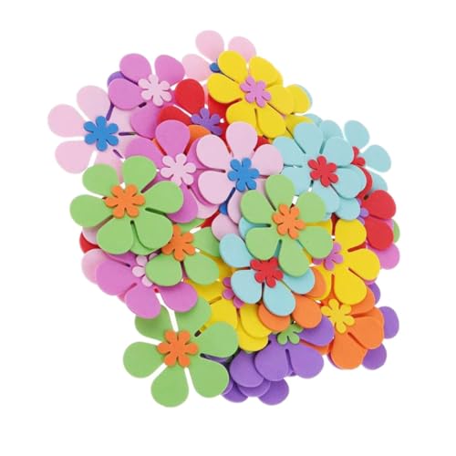 GOOHOCHY 120 Stück DIY Blumen Dekoration Schaumstoffblumen Bunte Bastelblumen für Kindergarten Klassenzimmer Wanddeko Kreative Handwerksverzierung GOOHOCHY 120 Stück DIY Blumen Dekoration Schaumstoffblumen Bunte Bastelblumen für Kindergarten Klassenzimmer Wanddeko Kreative Handwerksverzierung von GOOHOCHY