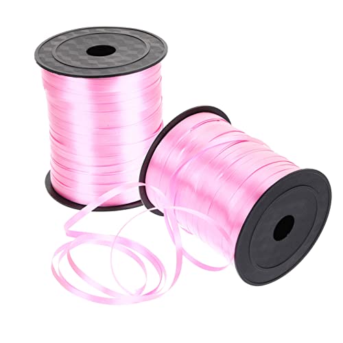 GOOHOCHY 2 Rollen Schleife seidenband ribbon Bänder für Blumensträuße Feiertagsband verdrahtet hochzeitsgeschenk hochzeitsdeko Geschenkband basteln Verpackungsband für Heimwerker Plastik von GOOHOCHY