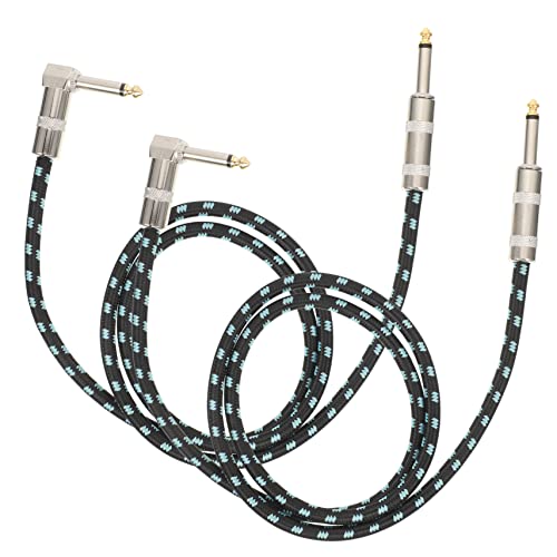 GOOHOCHY 2 Stück Gitarrenkabel guitar cable gitarrenzubehör Audio-Verbindungskabel Instrument männlich lautsprecher Gitarren-6,5-mm-Audiokabel Professionelles Audiokabel Zinklegierung von GOOHOCHY