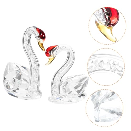 GOOHOCHY 2 Stück Kristall-Schwan-Ornament Zimmerdekoration Erwachsene Für Nachttisch Desktop-Schwan-Figur Hochzeitsdeko Kristall Schwan Dekorativer Schwan Desktop-Dekoration GOOHOCHY 2 Stück Kristall-Schwan-Ornament Zimmerdekoration Erwachsene Für Nachttisch Desktop-Schwan-Figur Hochzeitsdeko Kristall Schwan Dekorativer Schwan Desktop-Dekoration von GOOHOCHY