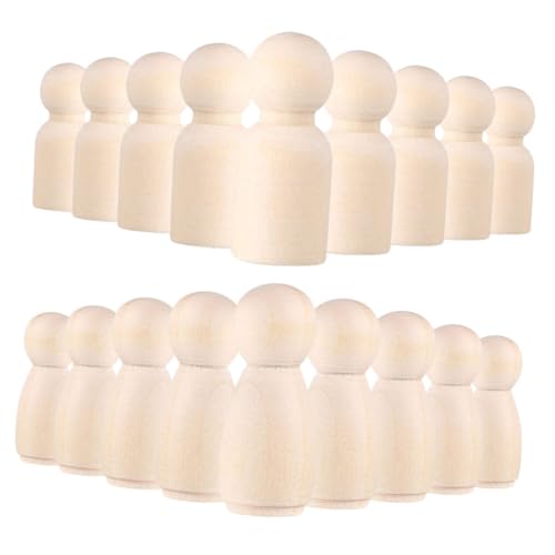 GOOHOCHY 20 Stück Teiliges Set Blanko Holzpuppen Sichere Kindgerechte Holzfiguren zum Bemalen Kreative DIY Bastelfiguren für Jungen und Mädchen Stabile Naturholz Menschen für und Spiel GOOHOCHY 20 Stück Teiliges Set Blanko Holzpuppen Sichere Kindgerechte Holzfiguren zum Bemalen Kreative DIY Bastelfiguren für Jungen und Mädchen Stabile Naturholz Menschen für und Spiel von GOOHOCHY