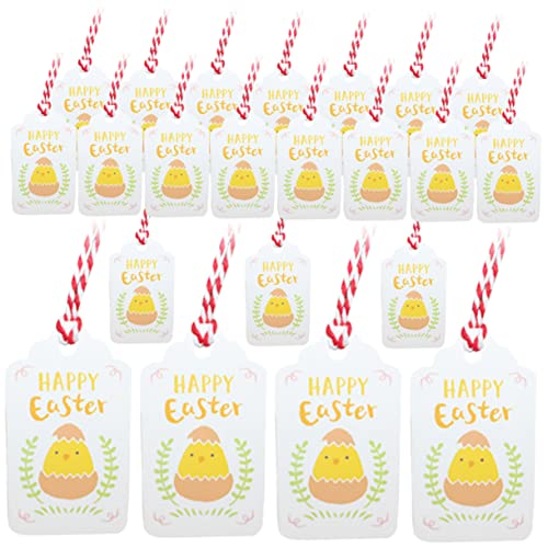 GOOHOCHY 200 Stück Wunschkarte geldgeschenke ostern ostegeschenke geschenkidee ostern easter present frohe ostern tags hängend Ostergeschenkdekorationen Gastgeschenke-Tags Papierkarte von GOOHOCHY