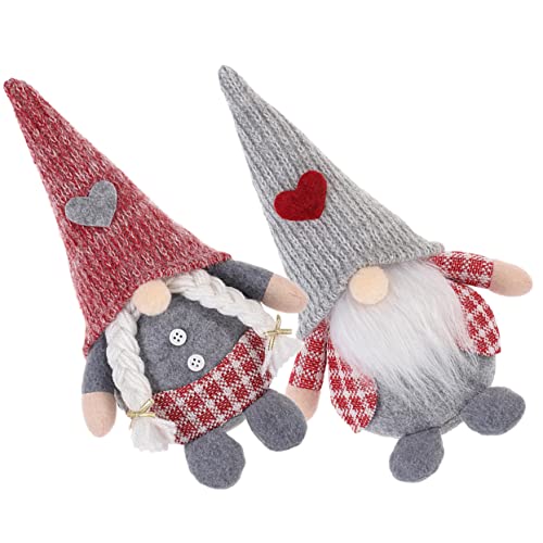GOOHOCHY 2stücke Teiliges Valentinstag GNOME Romantische Dekofiguren Für Zuhause Niedliche Gesichtslose Puppen Mit Herzmotiv Für Tisch Und GOOHOCHY 2stücke Teiliges Valentinstag GNOME Romantische Dekofiguren Für Zuhause Niedliche Gesichtslose Puppen Mit Herzmotiv Für Tisch Und von GOOHOCHY