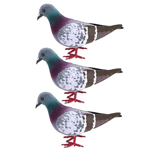 GOOHOCHY 3 Stück Simulierte Taubenmodelle Taubenfiguren Künstliche Tauben Modell Tischdekoration Für Zuhause GOOHOCHY 3 Stück Simulierte Taubenmodelle Taubenfiguren Künstliche Tauben Modell Tischdekoration Für Zuhause von GOOHOCHY