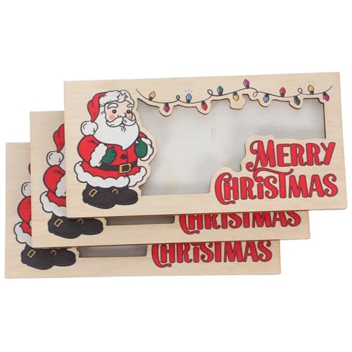 GOOHOCHY 3 Stück Teiliges Holz Geldhalter Weihnachtskartenhalter für Bargeld Geschenkideen Multifunktional als Geldbörse und Visitenkartenhalter Robustes Design als Favor GOOHOCHY 3 Stück Teiliges Holz Geldhalter Weihnachtskartenhalter für Bargeld Geschenkideen Multifunktional als Geldbörse und Visitenkartenhalter Robustes Design als Favor von GOOHOCHY