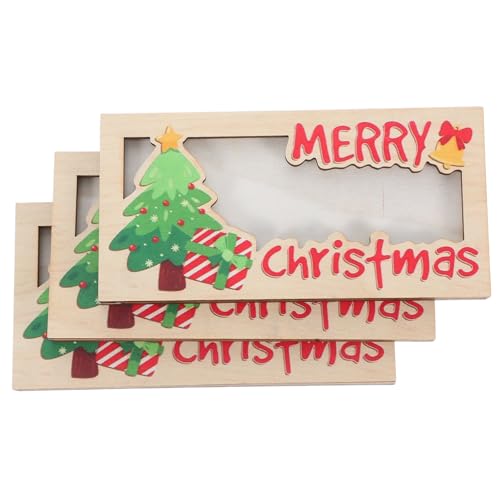 GOOHOCHY 3 Stück Teiliges Weihnachts Geldhalter aus Holz Einzigartiger DIY Geldorganizer und Karteikartenhalter Kompakter Eleganter Weihnachtskartenhalter für Festliche Geschenkideen und GOOHOCHY 3 Stück Teiliges Weihnachts Geldhalter aus Holz Einzigartiger DIY Geldorganizer und Karteikartenhalter Kompakter Eleganter Weihnachtskartenhalter für Festliche Geschenkideen und von GOOHOCHY