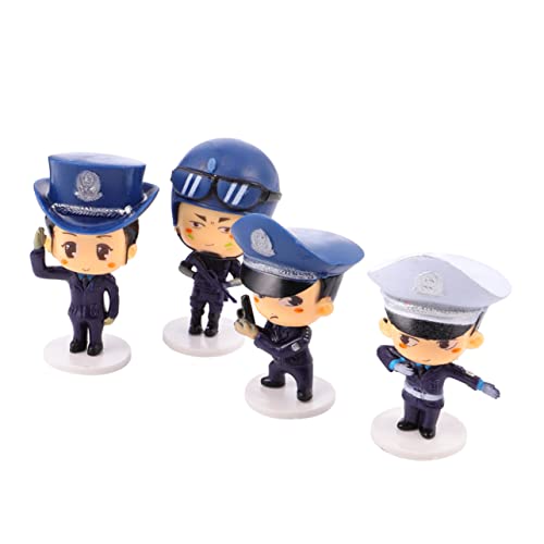 GOOHOCHY 4 Stück Polizei Themenfiguren Tortendekoration Teiliges für Geburtstagsfeiern Cartoon Figuren für Kuchen Party Deko für Jungen und Mädchen Wiederverwendbare Dekorationen für GOOHOCHY 4 Stück Polizei Themenfiguren Tortendekoration Teiliges für Geburtstagsfeiern Cartoon Figuren für Kuchen Party Deko für Jungen und Mädchen Wiederverwendbare Dekorationen für von GOOHOCHY