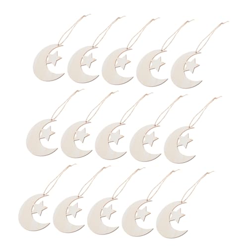 GOOHOCHY 40 Stück Unlackierte Holz Mond Stern Ausschnitte Blanko Holzscheiben für Diy Bastelprojekte und Shower Dekorationen Interaktive Holzformen für Kreative Familienaktivitäten GOOHOCHY 40 Stück Unlackierte Holz Mond Stern Ausschnitte Blanko Holzscheiben für Diy Bastelprojekte und Shower Dekorationen Interaktive Holzformen für Kreative Familienaktivitäten von GOOHOCHY