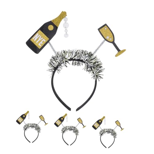GOOHOCHY 4pcs Neujahrsparty Kopfbedeckung Weinflaschen Haarbänder Für Festliche Feierlichkeiten Für Silvester Accessoires Kopfschmuck Für Frauen GOOHOCHY 4pcs Neujahrsparty Kopfbedeckung Weinflaschen Haarbänder Für Festliche Feierlichkeiten Für Silvester Accessoires Kopfschmuck Für Frauen von GOOHOCHY