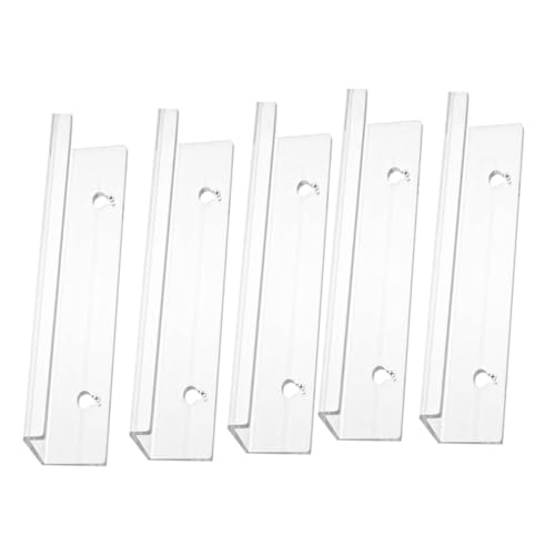 GOOHOCHY 5 Sätze Transparente Wandhalterung für Vinyl Schallplatten Schwebendes CD Album Display Regal aus Robustem Kunststoff für Musikliebhaber und Sammler zur Stilvollen Wandmontage von GOOHOCHY