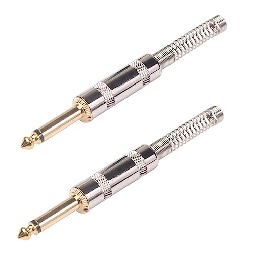 GOOHOCHY 5Stücke Gitarrenpedalanschluss Adapter für Effektpedale Goldstecker für Gitarre und Pedalboard Zubehör Professionell und Langlebig von GOOHOCHY