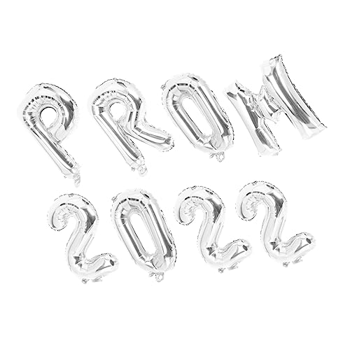 GOOHOCHY 8 Stück Teiliges Ballon mit Prom Design Silberne Folienballons für Abschlussfeier Langlebige Aluminiumfolie Dekoratives Partyzubehör für Fotohintergrund und Festliche GOOHOCHY 8 Stück Teiliges Ballon mit Prom Design Silberne Folienballons für Abschlussfeier Langlebige Aluminiumfolie Dekoratives Partyzubehör für Fotohintergrund und Festliche von GOOHOCHY