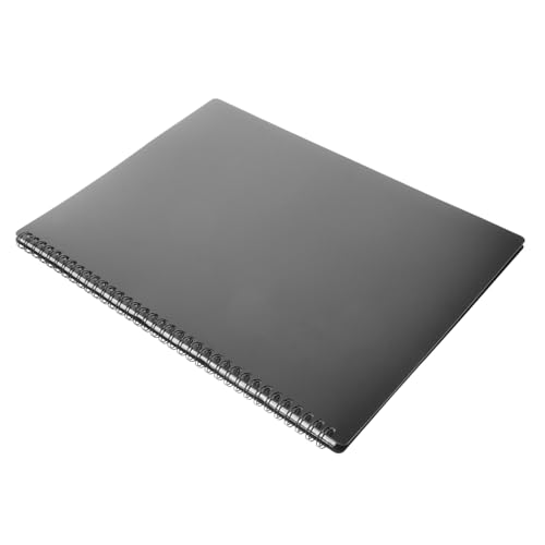 GOOHOCHY Blatt Musikordner für Band Ordner Musik mappen aktenmappe schnell hefter aktenordner cartape schwarzer Ordner Mappe mit Plastikhüllen flacher Ordner Ordnerhalter Chor Binder Black von GOOHOCHY