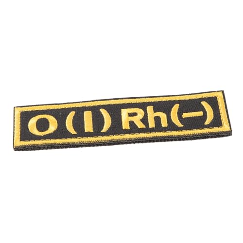 GOOHOCHY Blutgruppen Patch O Austauschbarer Wasserdichter Aufnäher für Kleidung Rucksack Erste für Notfälle und Medizinische Anwendungen von GOOHOCHY
