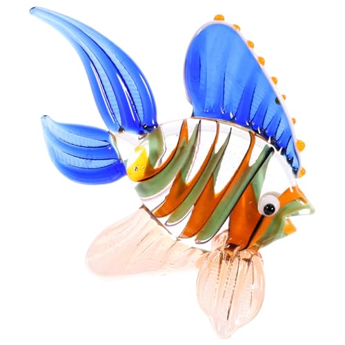 GOOHOCHY Marine Thema Glasfisch Dekoration Für Schreibtisch Wohnzimmer Und Büro Handgefertigte Glasfigur Als Stilvolles Wohnaccessoire Und Geschenkidee GOOHOCHY Marine Thema Glasfisch Dekoration Für Schreibtisch Wohnzimmer Und Büro Handgefertigte Glasfigur Als Stilvolles Wohnaccessoire Und Geschenkidee von GOOHOCHY