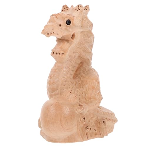 GOOHOCHY Drachenstatue Aus Holz Dekorative Drachenskulptur Für Büro Und Heimdekoration GOOHOCHY Drachenstatue Aus Holz Dekorative Drachenskulptur Für Büro Und Heimdekoration von GOOHOCHY