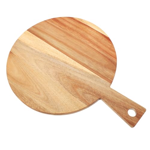 GOOHOCHY Großes Rundes Schneidebrett aus Akazienholz mit Griff Robust und Rissfest Vielseitig für Fleisch Gemüse Pizza Käse und Brot Leicht zu Reinigen für Küche und Gastronomie GOOHOCHY Großes Rundes Schneidebrett aus Akazienholz mit Griff Robust und Rissfest Vielseitig für Fleisch Gemüse Pizza Käse und Brot Leicht zu Reinigen für Küche und Gastronomie von GOOHOCHY
