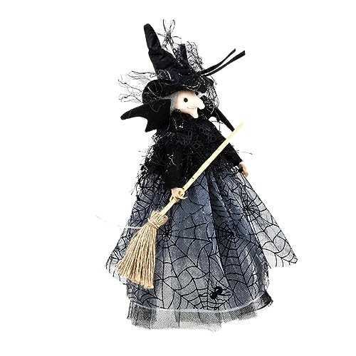 GOOHOCHY Halloween Hexe Puppe Baumspitzen Hexenfigur für Halloween Deko Vielseitige Tischdekoration für Schlafzimmer Wohnzimmer Büro und Festlichkeiten GOOHOCHY Halloween Hexe Puppe Baumspitzen Hexenfigur für Halloween Deko Vielseitige Tischdekoration für Schlafzimmer Wohnzimmer Büro und Festlichkeiten von GOOHOCHY
