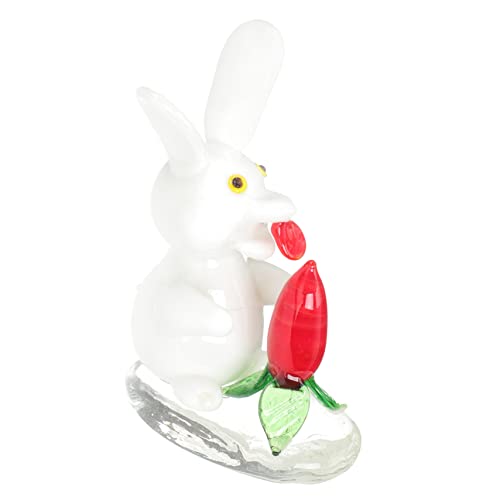 GOOHOCHY Hasenfigur Aus Glas Dekoration Für Teetisch Schreibtisch Ornament Osterhasen- GOOHOCHY Hasenfigur Aus Glas Dekoration Für Teetisch Schreibtisch Ornament Osterhasen- von GOOHOCHY