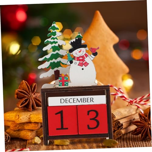 GOOHOCHY Holz Weihnachts Countdown Kalender Tischdeko mit Drehbaren Zahlenblöcken Desktop Adventskalender für Weihnachten Festliche Dekoration für Zuhause Familie und Party GOOHOCHY Holz Weihnachts Countdown Kalender Tischdeko mit Drehbaren Zahlenblöcken Desktop Adventskalender für Weihnachten Festliche Dekoration für Zuhause Familie und Party von GOOHOCHY