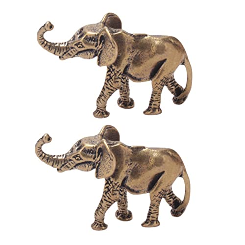 GOOHOCHY Antike 2-teilige Elefantenstatue Kupfer-elefantenfigur Retro-Stil Deko Schreibtisch Auto Zimmer Garten GOOHOCHY Antike 2-teilige Elefantenstatue Kupfer-elefantenfigur Retro-Stil Deko Schreibtisch Auto Zimmer Garten von GOOHOCHY