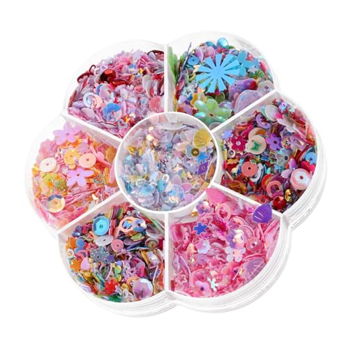GOOHOCHY Mehrfarbige Holografische Pailletten Muschelform Lose Glitzernde Bastelperlen Für DIY Schmuck Nägel Kleidung Haarclips Partydeko Langlebig Und Vielseitig GOOHOCHY Mehrfarbige Holografische Pailletten Muschelform Lose Glitzernde Bastelperlen Für DIY Schmuck Nägel Kleidung Haarclips Partydeko Langlebig Und Vielseitig von GOOHOCHY